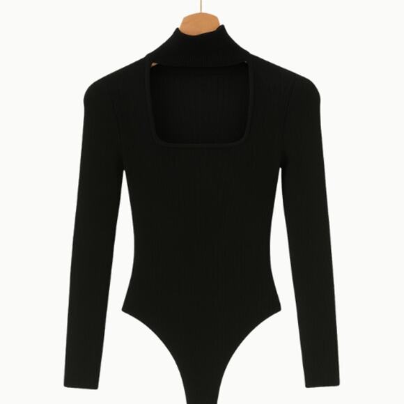 All the Ways Kayleigh Square Neck Bodysuit in Black NWOT Size Small - Picture 2 of 7